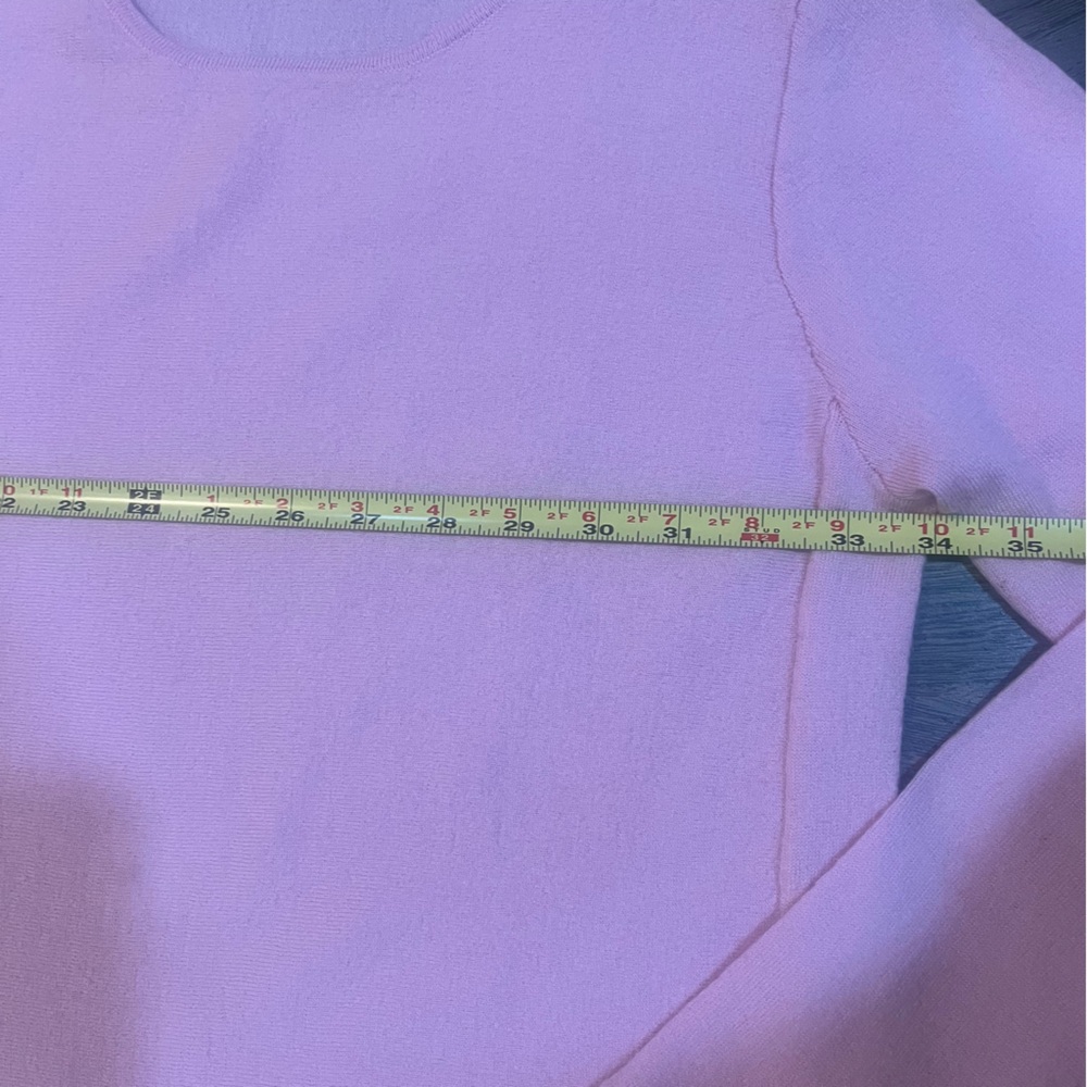 Gianni Bini Soft Pink Knit Top | 100% Wool | Large - Picture 8 of 11